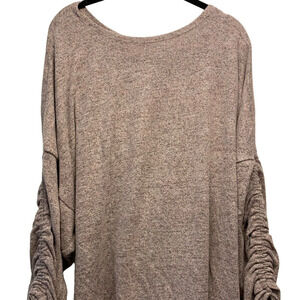 EUC Alkamy Gathered Sleeve Sweater 